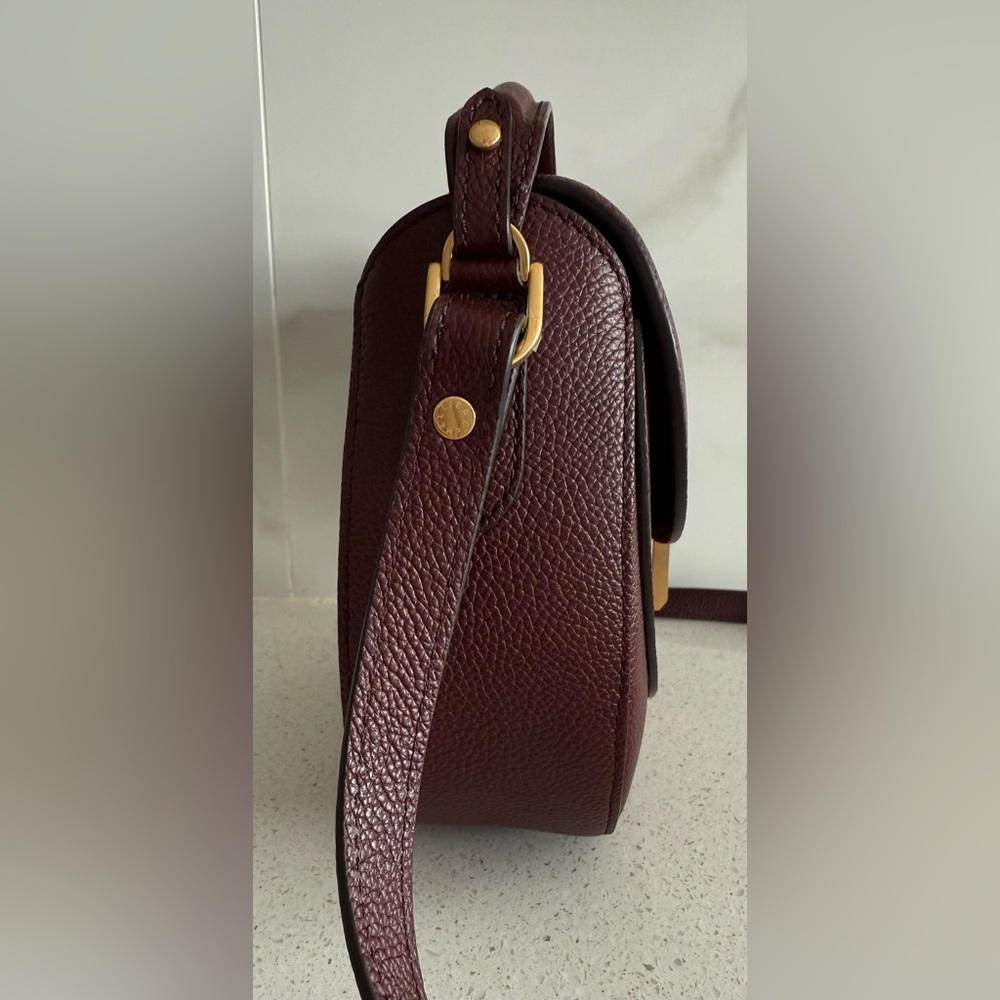 DeMellier Siena Leather Saddle Crossbody Bag - Picture 6 of 11